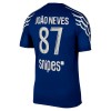 Maillot de Foot Paris Saint-Germain Joao Neves 87 Quatrième 2024-25